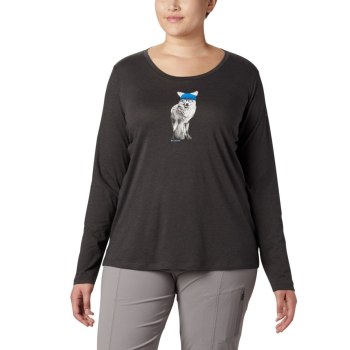 Columbia Ruby Falls Long Sleeve Plus Size, Sudaderas Grises Para Mujer | 651908-HYO